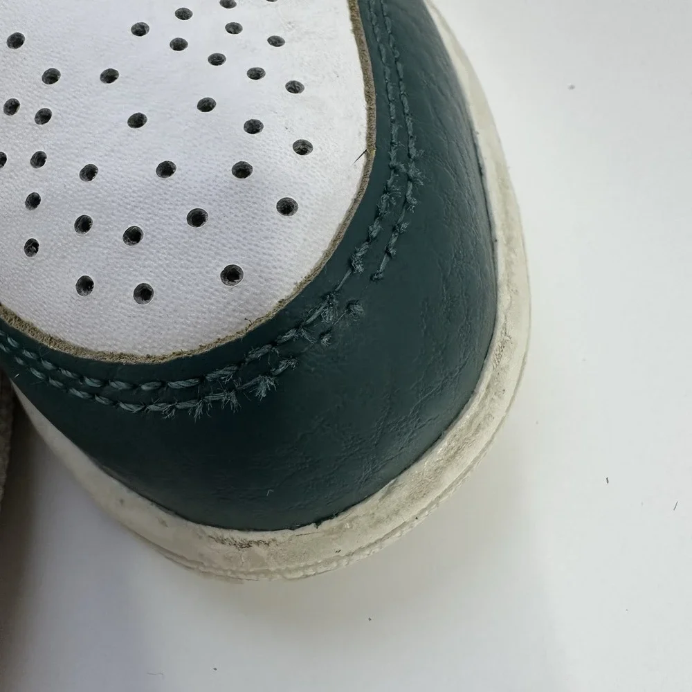 Nike Air Jordan 1 Mid SE PS White Oxidized Green Sail FQ8087-103 SZ 11C Kid Shoe
